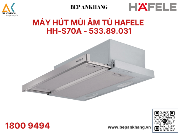 MÁY HÚT MÙI ÂM TỦ HAFELE  HH - S70A 533.89.031 - Thương Hiệu Đức - Xuất xứ: Thổ Nhĩ Kỳ